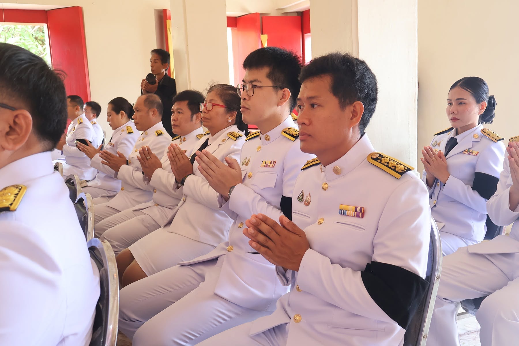 title - ส.ป.ก. ยโสธร ร่วมพิธีทำบุญตักบาตรและพิธีบำเพ็ญกุศล (สัตตมวาร ๗ วัน) เพื่ออุทิศถวายเป็นพระกุศล สมเด็จพระเจ้าลูกเธอ เจ้าฟ้าพัชรกิติยาภา นเรนทิราเทพยวดี กรมหลวงราชสาริณีสิริพัชร มหาวัชรราชธิดา  ณ วัดศรีธรรมาราม (พระอารามหลวง) อำเภอเมืองยโสธร จังหวัดยโสธร